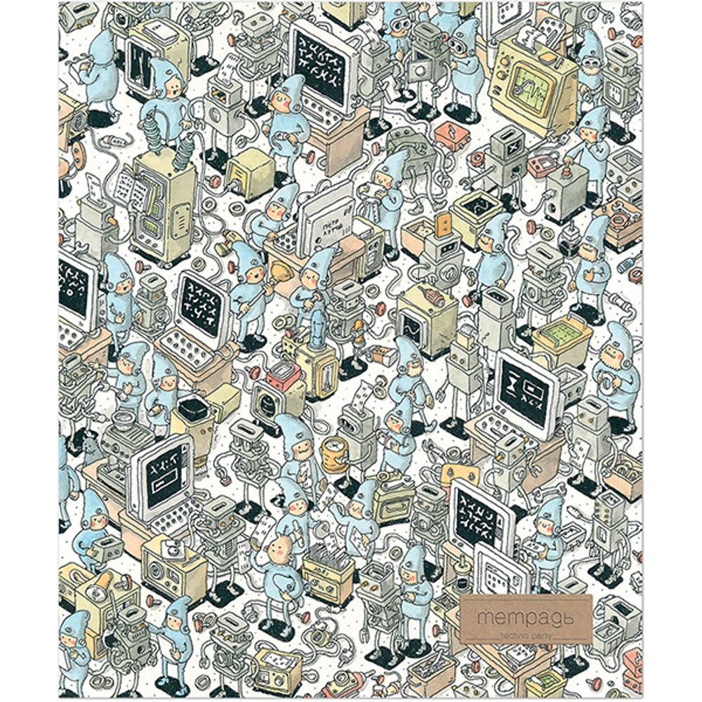 НОВИНКА! Тетрадь общая 48 листов на скрепке "Технодудлинг"