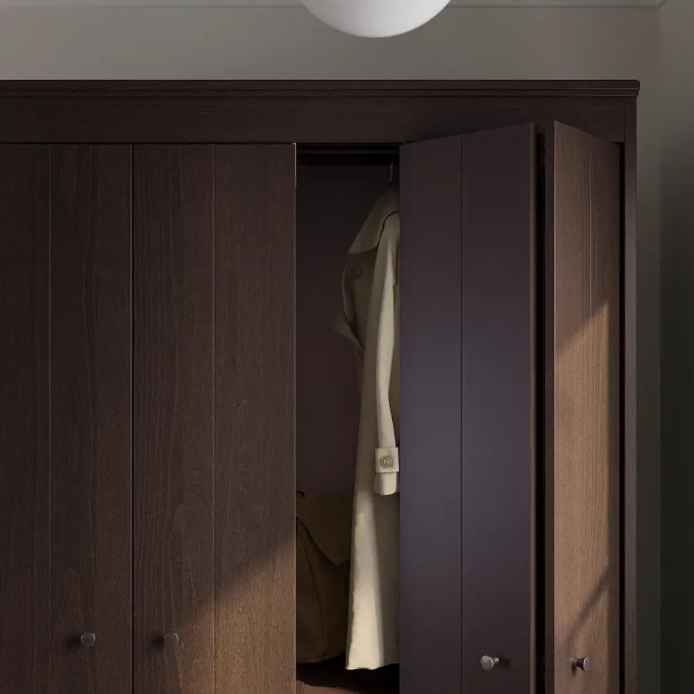 Гардероб - IKEA IDANÄS /ИДАНАС ИКЕА, 211х121х59 см, коричневый