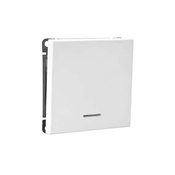 Выключатель кнопочный 1-кл. ArtGallery 10А с подсветкой механизм лотос SE GAL001316