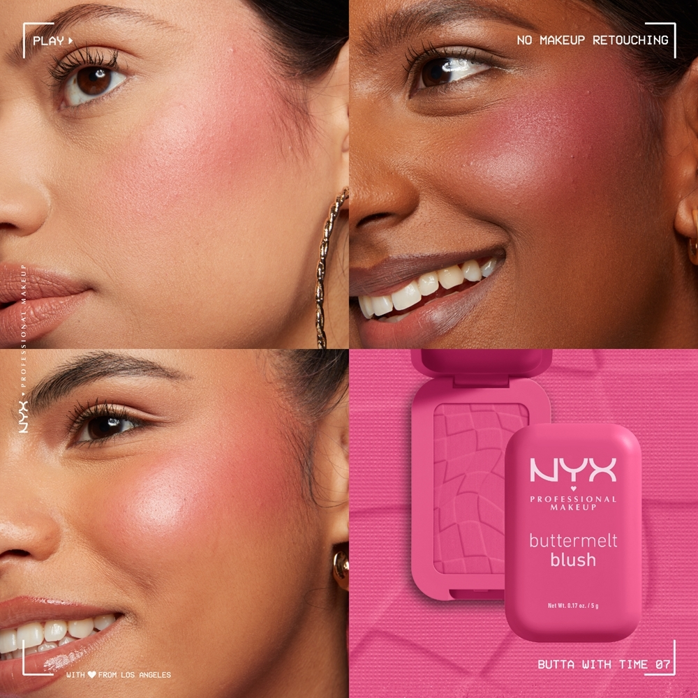 NYX Professional Makeup Buttermelt Blush - пудрово-розовый, 5 g