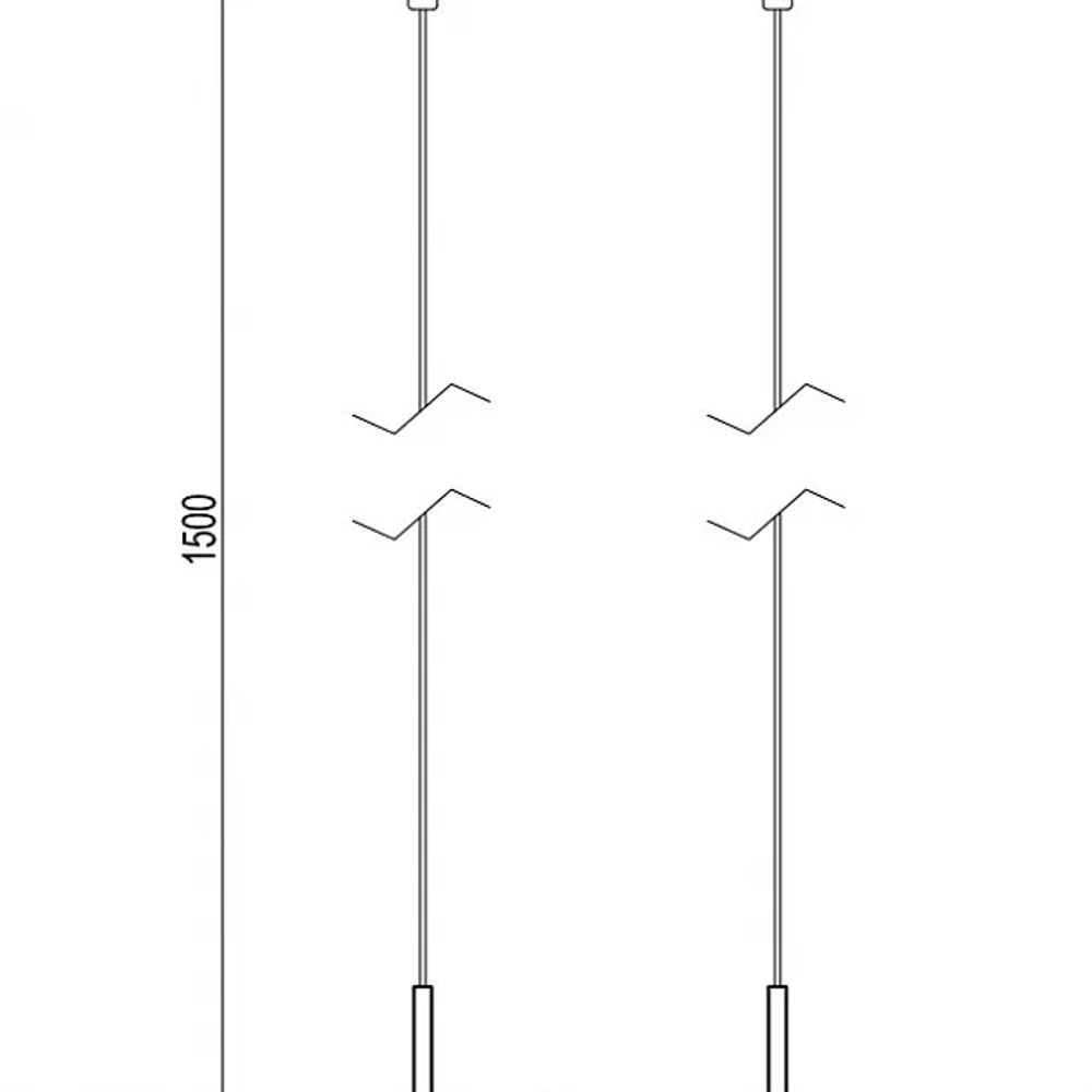 Держатель трека ART-APRIORI-HOLDER-HANG-TUBE-L1500 (BK) (Arlight, IP20 Металл, 3 года) 049321