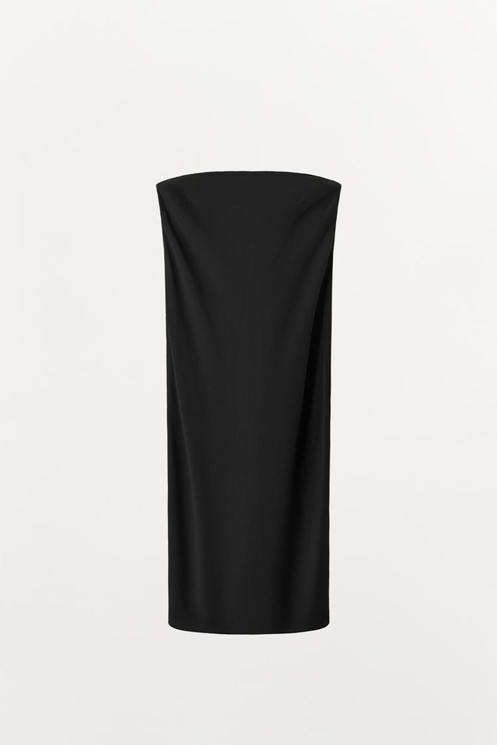 ZARA ПЛАТЬЕ-БАНДО НА ПОДКЛАДКЕ, ЧЕРНЫЙ