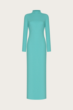 ПЛАТЬЕ-ФУТЛЯР ИЗ ВИСКОЗНОГО ТРИКОТАЖА С ЛЮРЕКСОМ