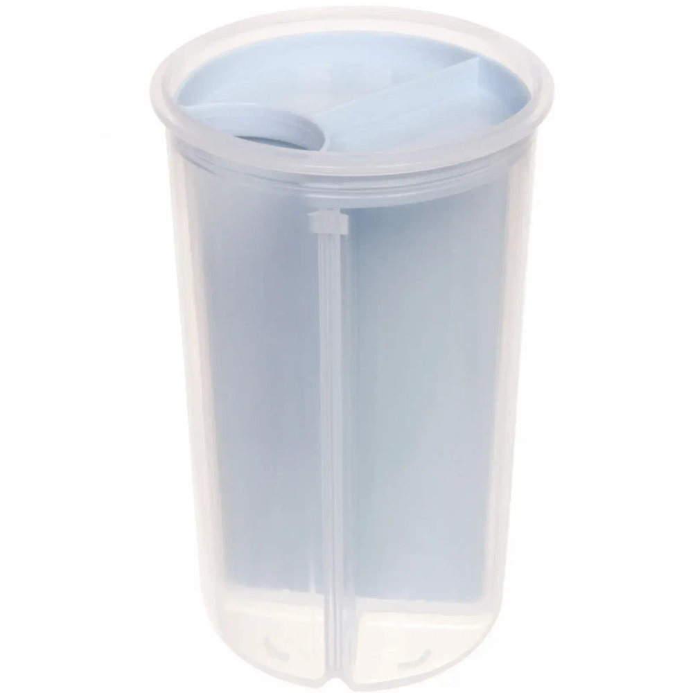 Банка для продуктов пластиковая на защелках с 4-мя отделениями 12*22см