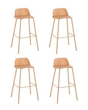 Стул барный Mist желтый 4 шт