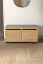 Обувница с местом для сидения - дуб