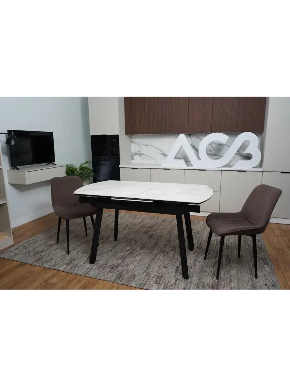 Стол кухонный Серый 150(190)х80х74 см