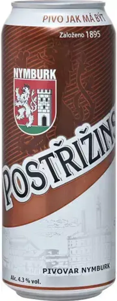 Пиво Нимбурк Пострижинске Тмави Лежак / Nymburk Postrizinske Tmavy Lezak 0.5л - 12шт
