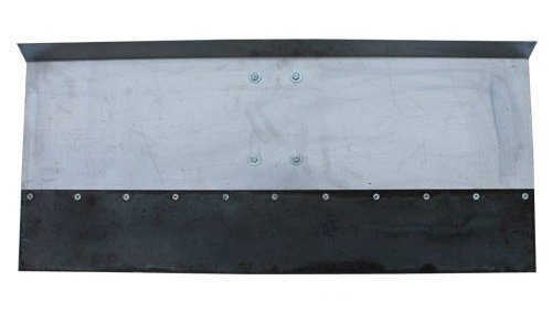 Лопата для уборки снега алюминий 750х350х2 мм, с накладкой 120 мм на болтах, усиленная под черенок