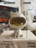 Кашпо - Органайзер Котенок декор