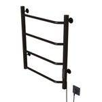 Полотенцесушитель MIXLINE MIRA  60х50 (таймер, 201 Вт, 4 перекладины) электрический ЧЕРНЫЙ