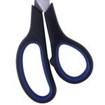 Ножницы BRAUBERG "Soft Grip" 190 мм черно-синие резиновые вставки 3-х сторонняя заточка (6 штук в упаковке)