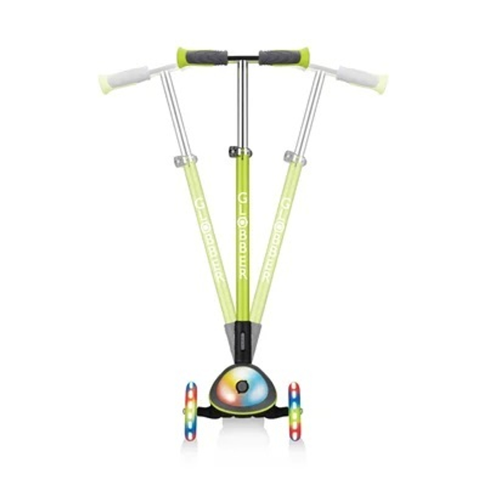 Самокат Globber Elite Deluxe Flash Lights зеленый