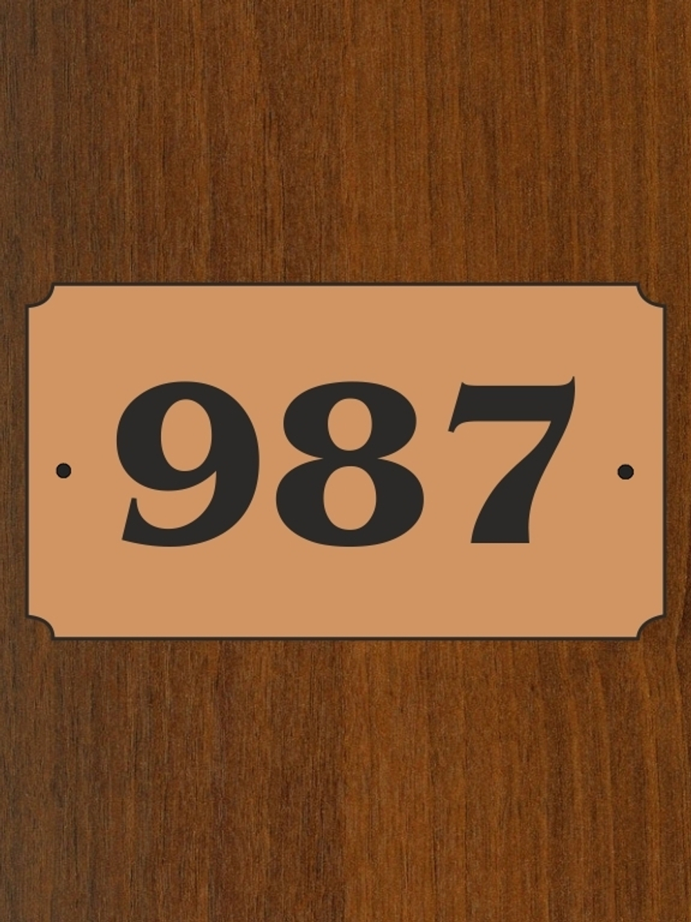 номерок на дверь пластик