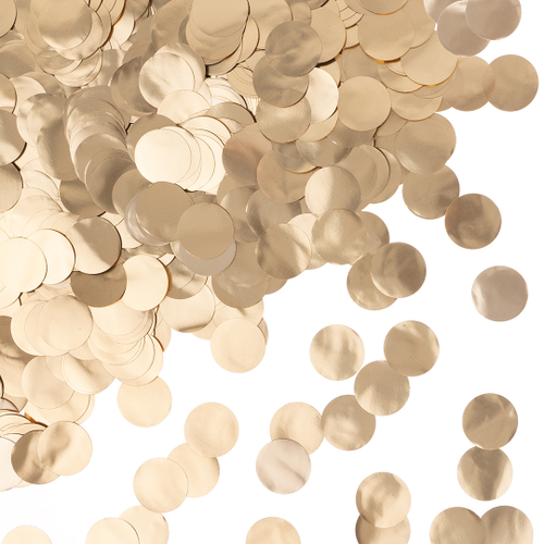 Конфетти 2 см круг Золото, Хром, 50 гр ВВ