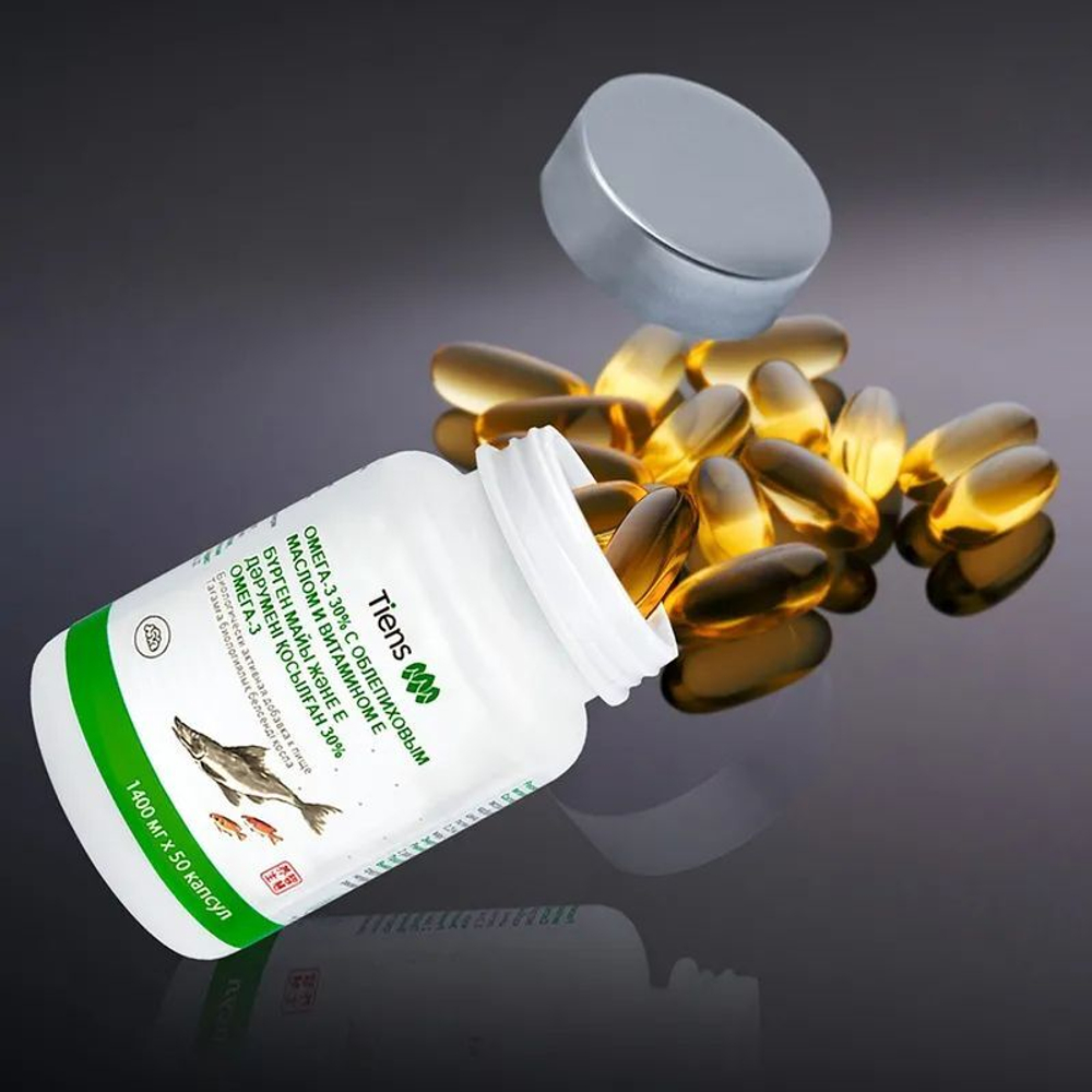 БАД к пище "Омега-3 30% с облепиховым маслом и витамином Е"