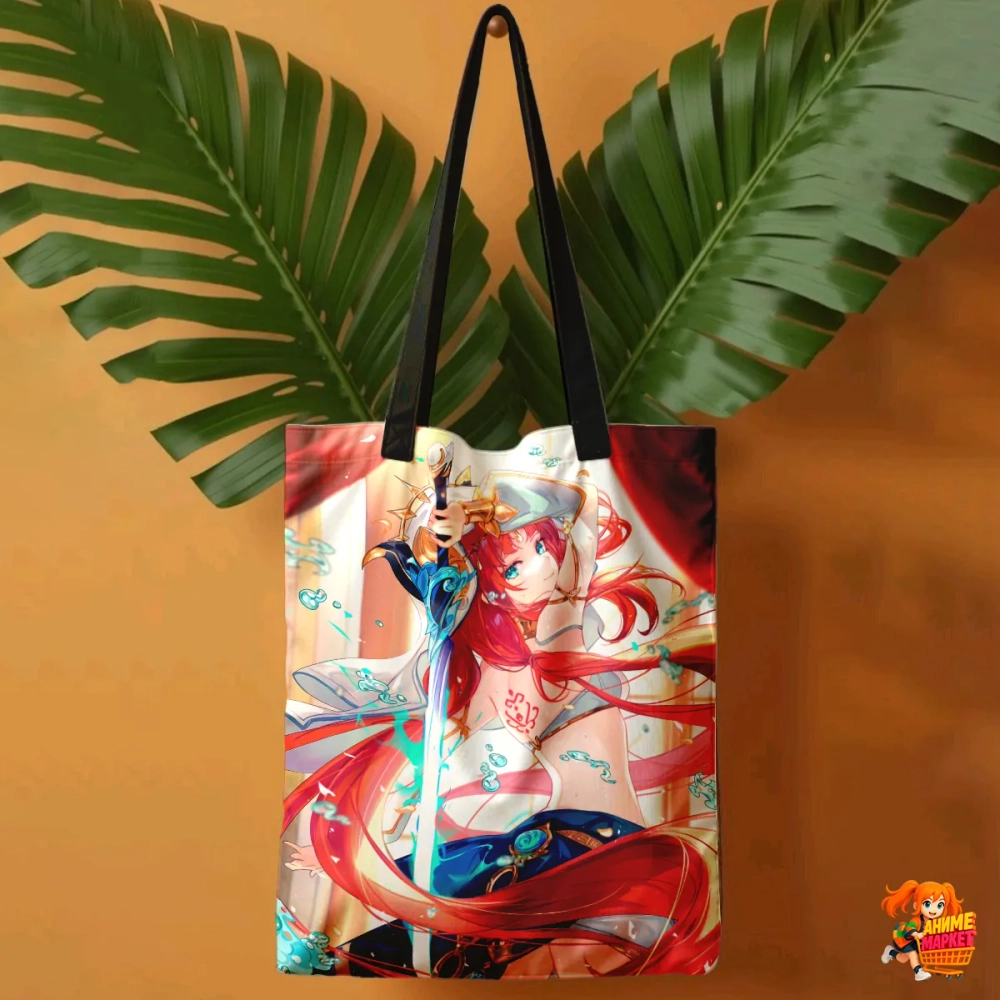 Сумка шоппер с принтом Genshin Impact