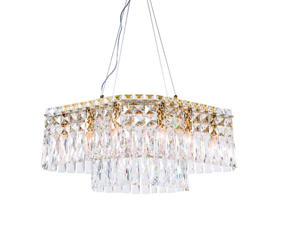 5638P/10A PLATING BRASS+CLEAR (1) Люстра NW