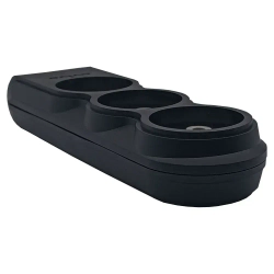 Колодка 3-местн. б/з черная