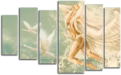 Модульная картина "Небесная дева"