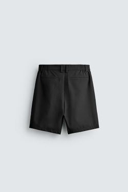 ZARA КОМФОРТНЫЕ ТЕХНОЛОГИЧНЫЕ ШОРТЫ, ЧЕРНЫЙ