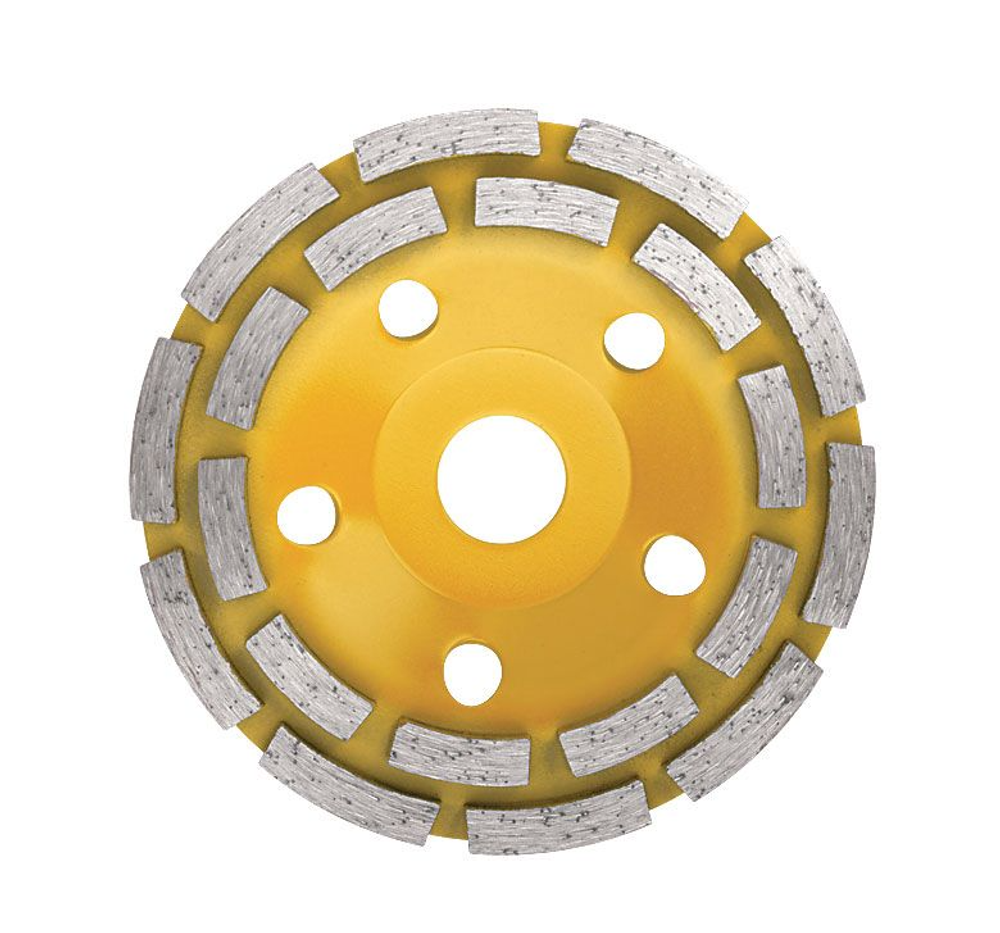 39517 Чашка шлифовальная, сегментная, двойной ряд 125х25 мм, черновая обработка, In work