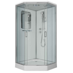 Душевая кабина Niagara Premium NG-6001-01D (90х90х220) низкий поддон(16 см),стекло прозрачное,4 места