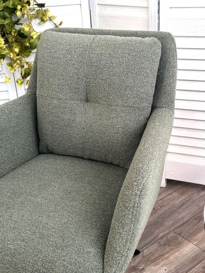 Стул MEADOW 360 град. поворот. Зеленый Lake-352, ткань / черный каркас