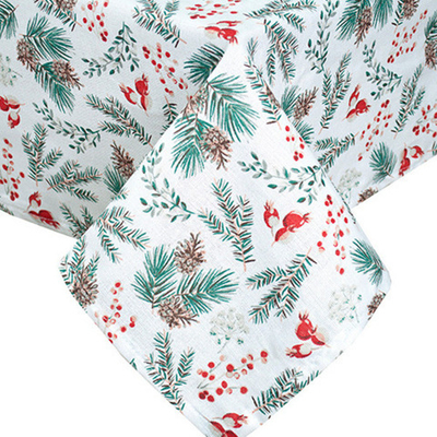 Скатерть декоративная 145х220"NewYear» (Ягодки)