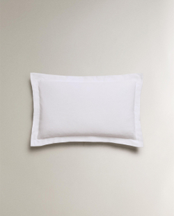 Zara Home наволочка декоративная из хлопка, белый, 50x75 см · 5161/007