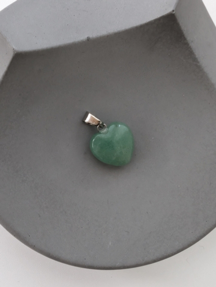 Подвеска сердце авантюрин, 16мм