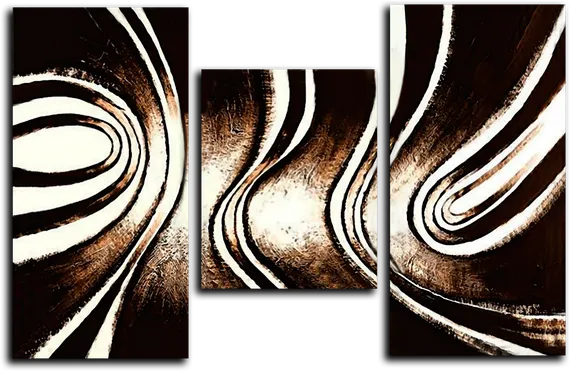 Модульная картина "Абстракция ветра"