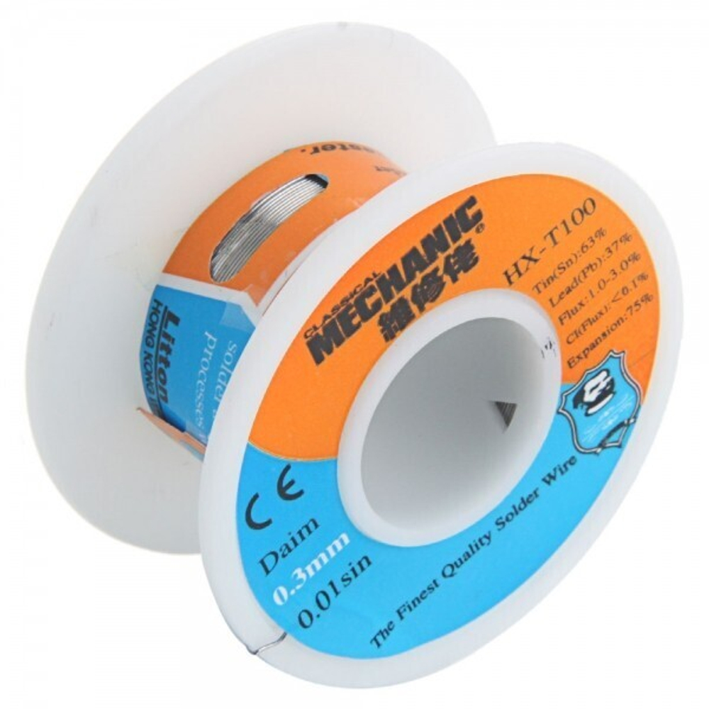 Припой-катушка HX-T100 0.3mm