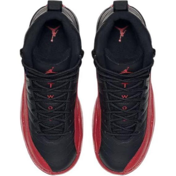 Джордан Эйр Джордан 12 Детских баскетбольных матчей В СЕРЕДИНЕ Черно-красного сезона