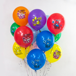 Латексные шары с гелием с изображением Амонг Ас