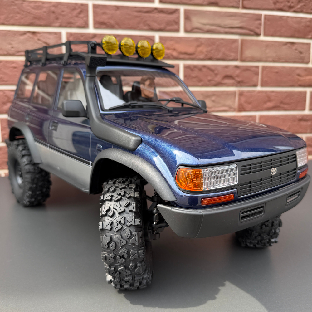 Трофи FMS 1:10 FCX10P Land Cruiser LC80 PRO V2 (темно синий)