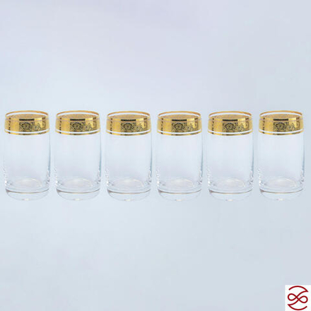 Набор стаканов для воды Bohemia Идеал Золото V-D 250 мл(6 шт)