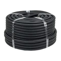 Труба гофрированная ПНД черная 16 мм с протяжкой 25 м