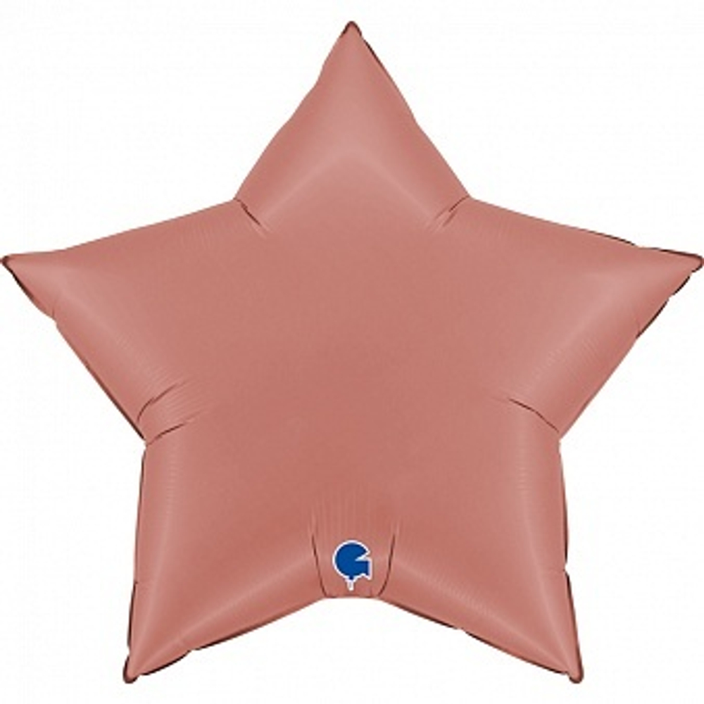 Г 36'' Звезда Розовое Золото Сатин 90 см.