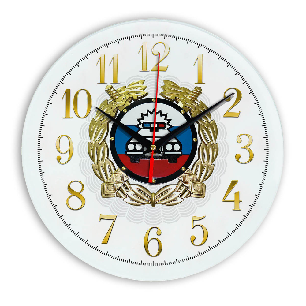 Настенные часы "Эмблема ГИБДД 53"