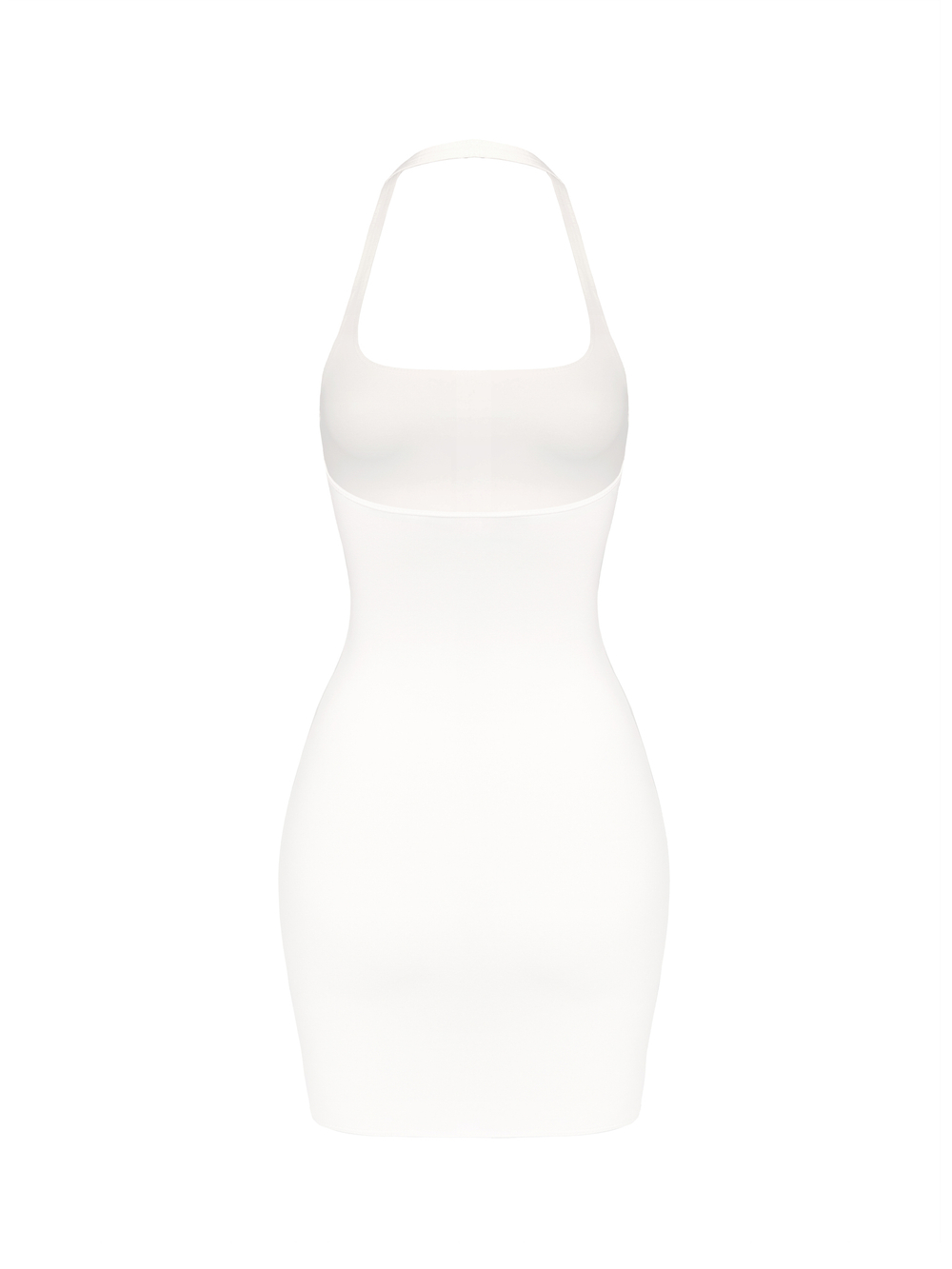 white halter dress