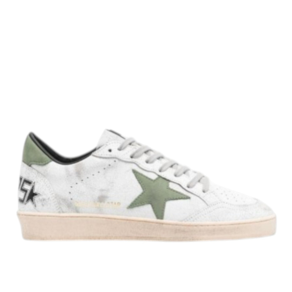 Мужские кеды Ball Star with silver Swarovski micro-crystal star and metallic silver leather heel tab