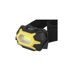 Фонарь налобный светодиодный ЭРА Рабочие Практик GB-701 на батарейках с адаптивным уголом наклона 3 режима желто-черный | Налобные фонари