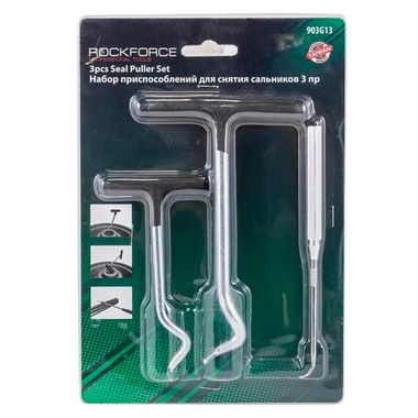 Набор приспособлений для снятия сальников ''крючки'', 3пр. в блистере RockForce##Rock FORCE RF-903G13