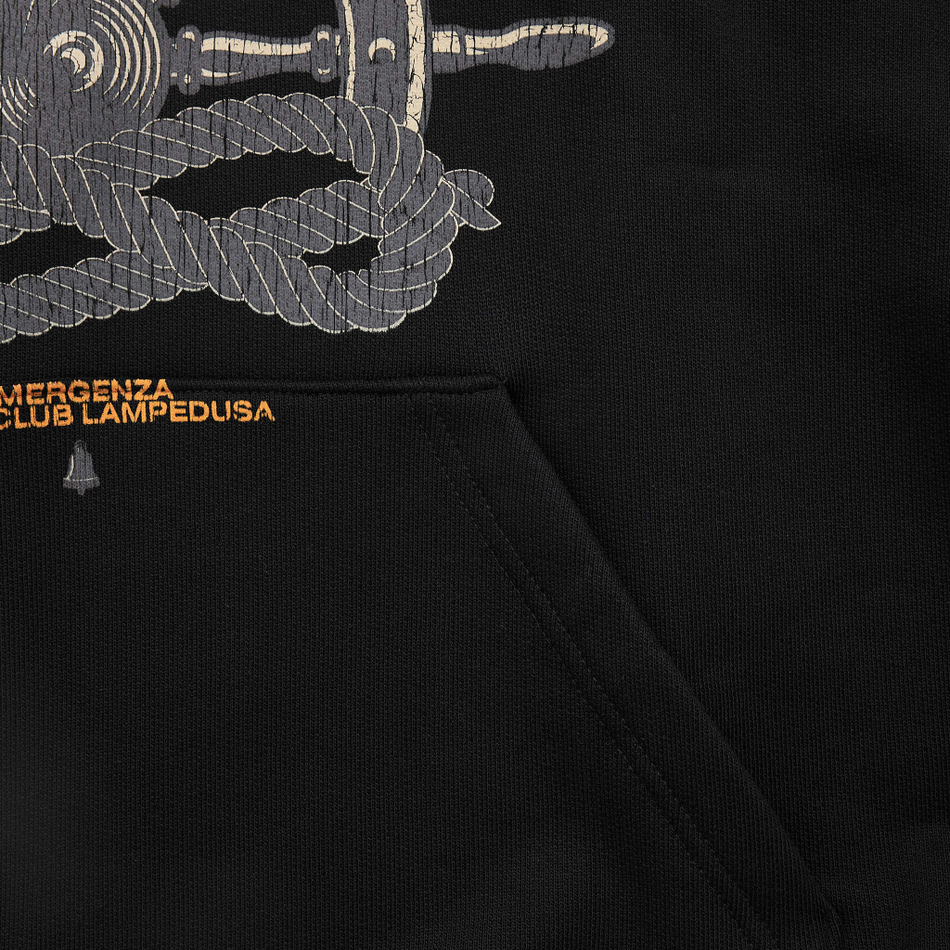 LAMPEDUSA CROPPED HOODIE OVERSIZED