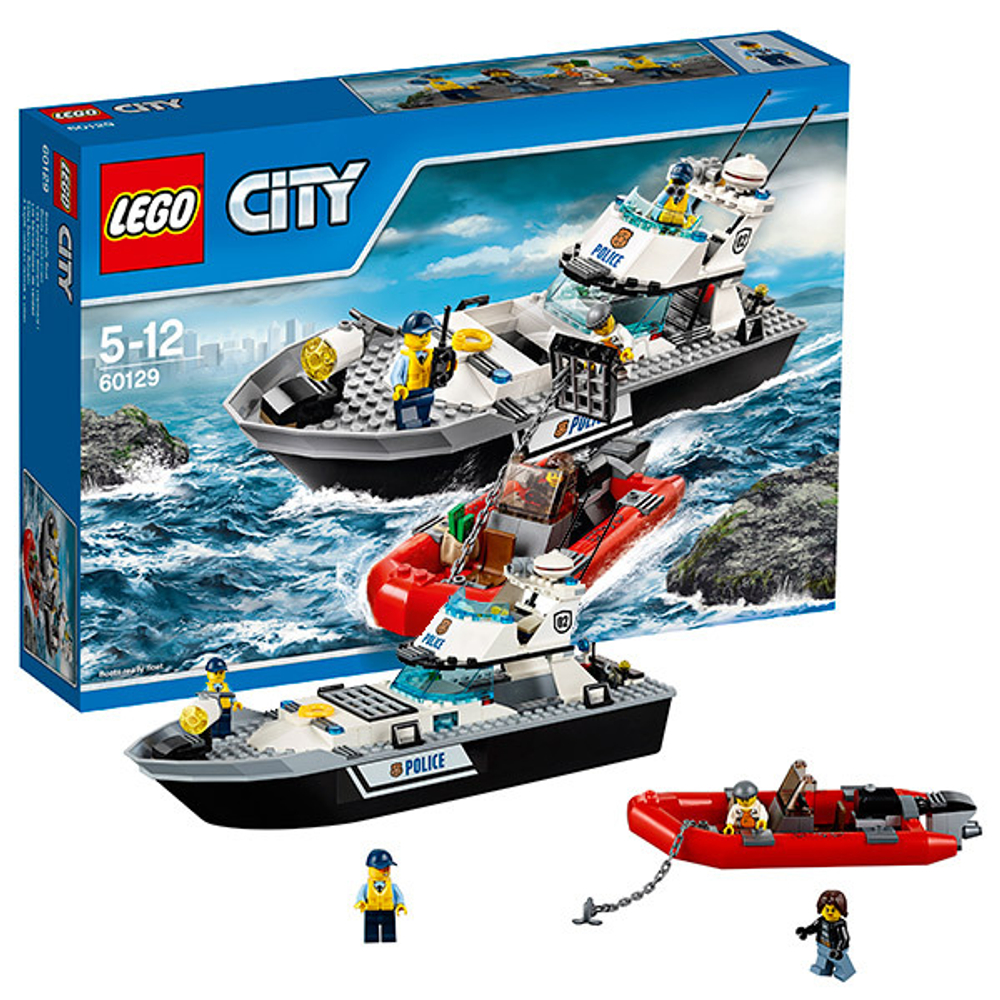 LEGO City: Полицейский патрульный катер 60129 — Police Patrol Boat — Лего Сити Город