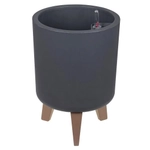 Кашпо ФЛОРИАН высокое D250мм 11л с автополивом (графитовый)