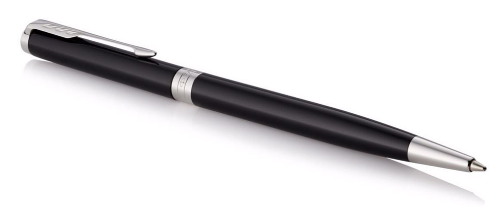 Шариковая ручка Parker Sonnet Slim Lacquer Deep Black CT