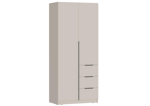 ВЕНТУРО Шкаф ШК-001 (2-ств, с ящиками) Корпус - Кашемир 2,75