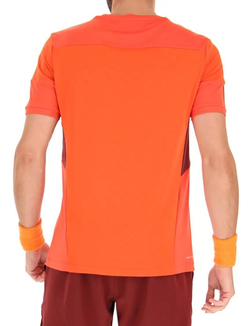 Мужская теннисная футболка Lotto Tech и D1 Tee - красный